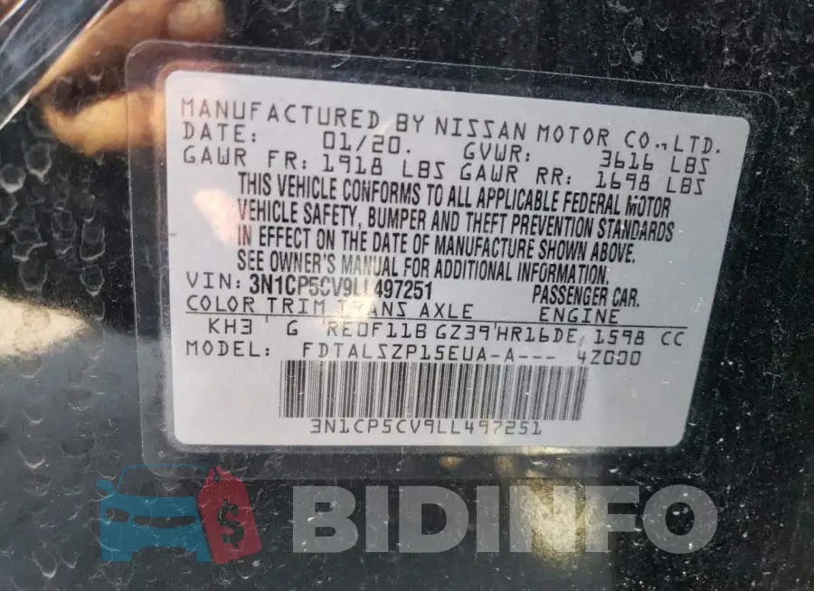 3N1CP5CV9LL497251 Photo# 13