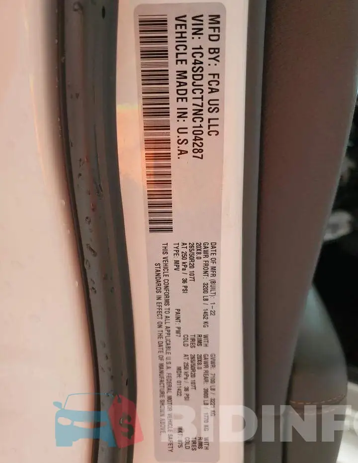 1C4SDJCT7NC104287 Photo# 13