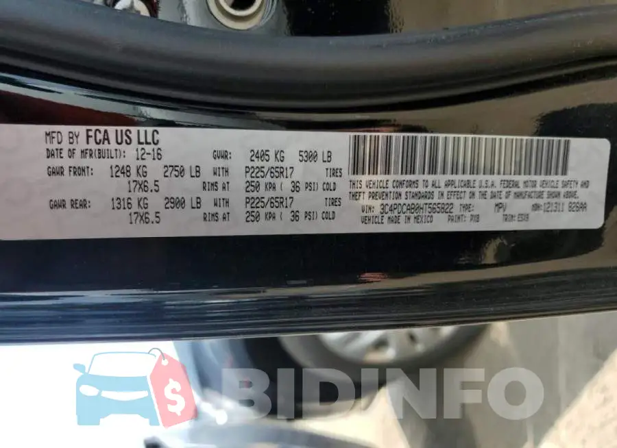 3C4PDCAB0HT565822 Photo# 13