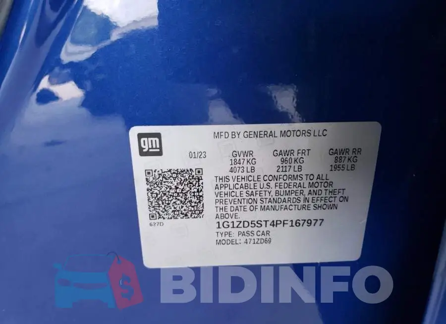 1G1ZD5ST4PF167977 Photo# 12