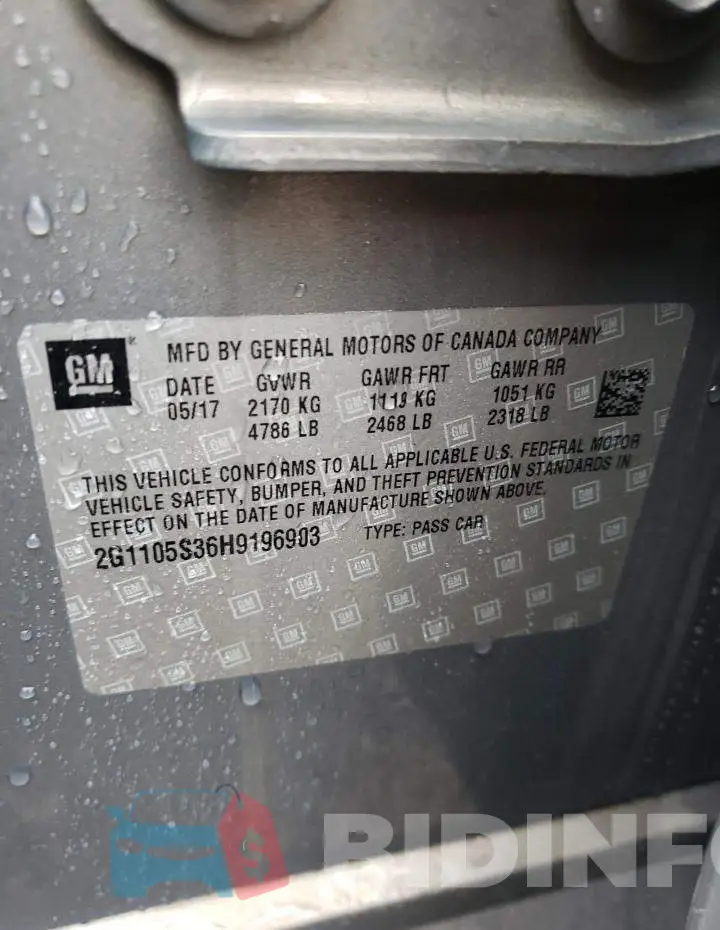 2G1105S36H9196903 Photo# 12