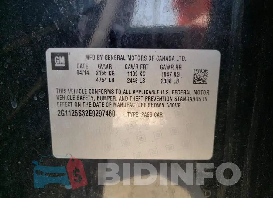 2G1125S32E9297460 Photo# 12