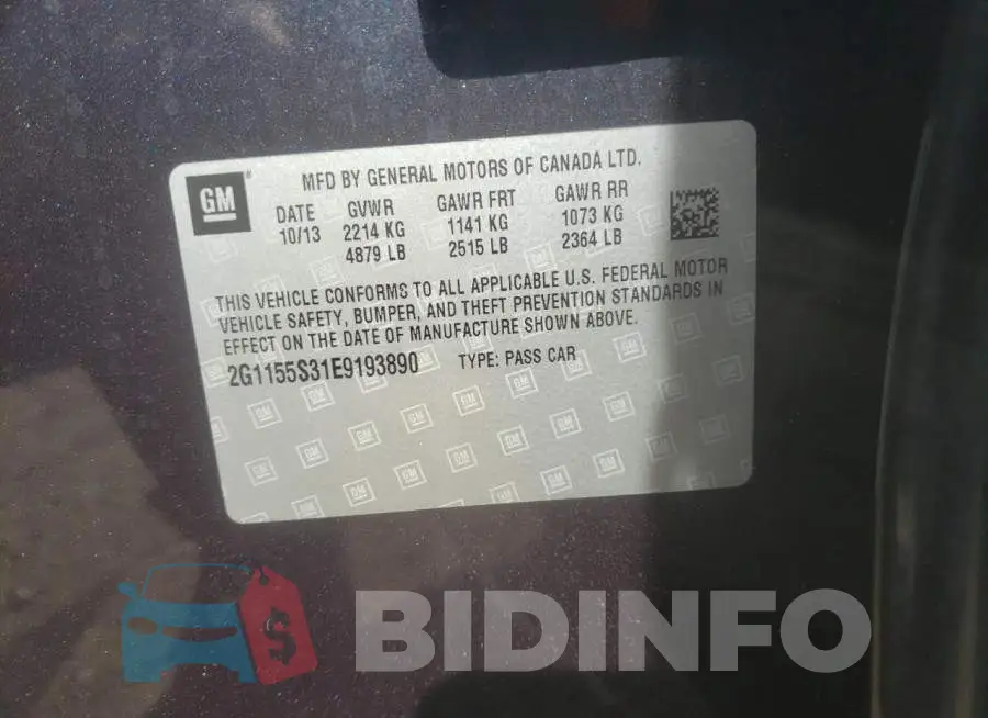 2G1155S31E9193890 Photo# 12