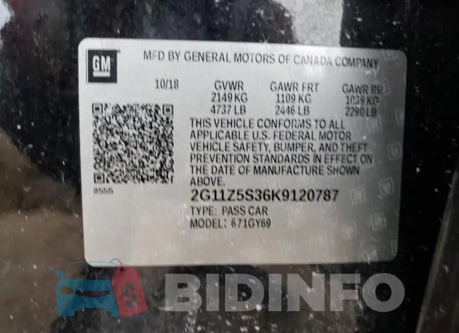 2G11Z5S36K9120787 Photo# 12