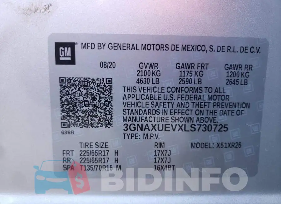 3GNAXUEVXLS730725 Photo# 13