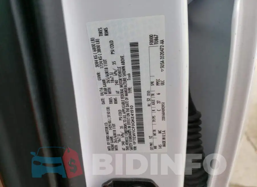 1FTEW1CF0GKE41510 Photo# 12