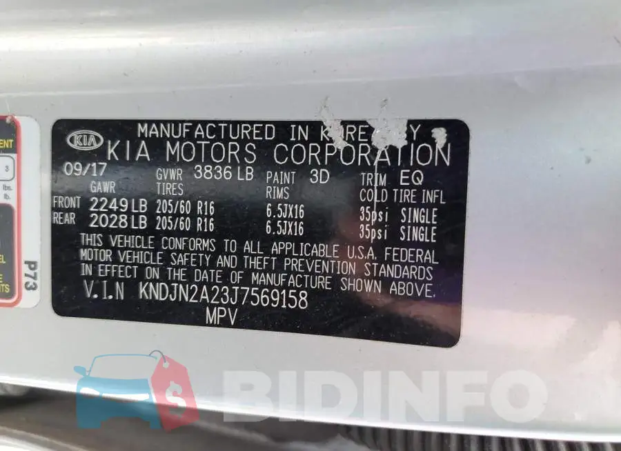 KNDJN2A23J7569158 Photo# 12