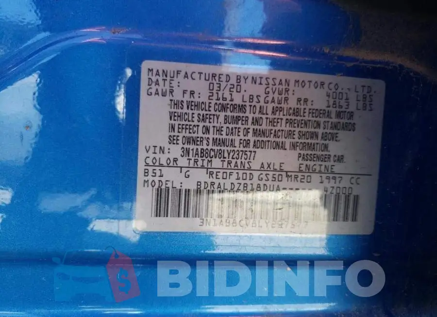 3N1AB8CV8LY237577 Photo# 12