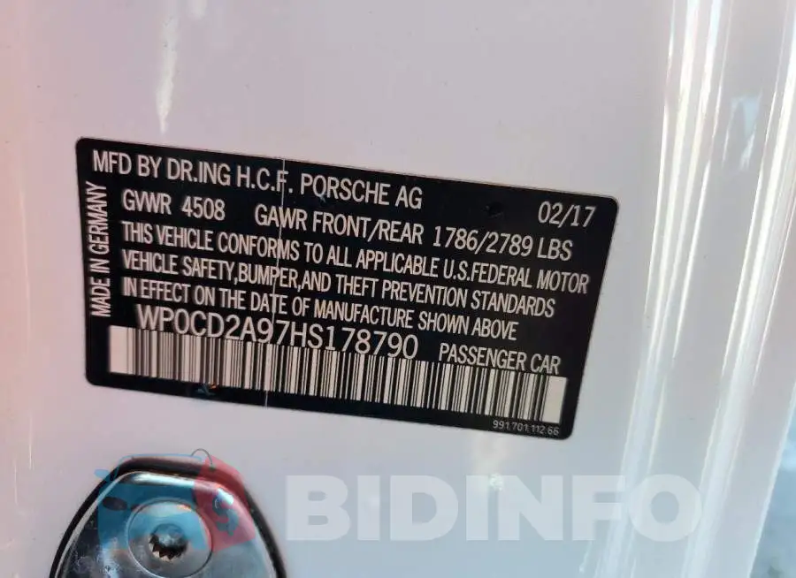 WP0CD2A97HS178790 Photo# 13