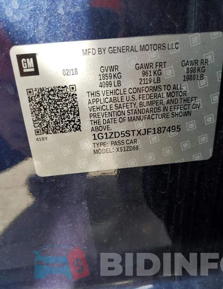 1G1ZD5STXJF187495 Photo# 12