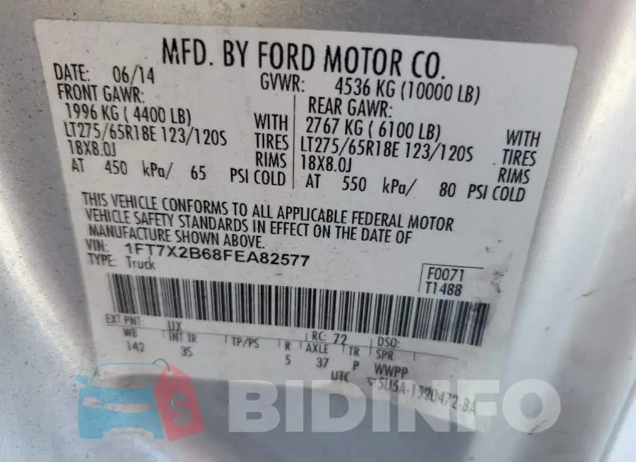 1FT7X2B68FEA82577 Photo# 12