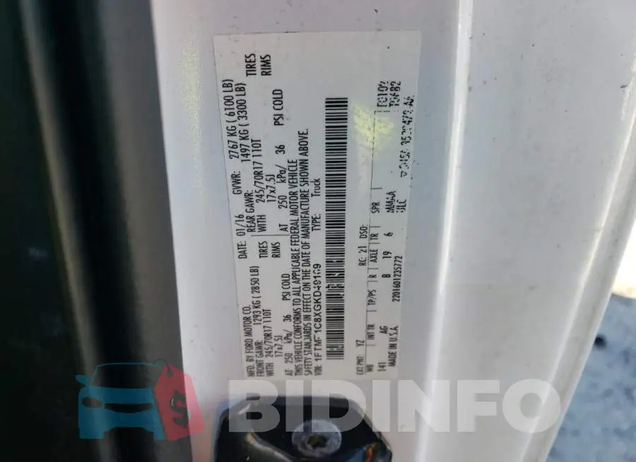 1FTMF1C8XGKD49169 Photo# 12