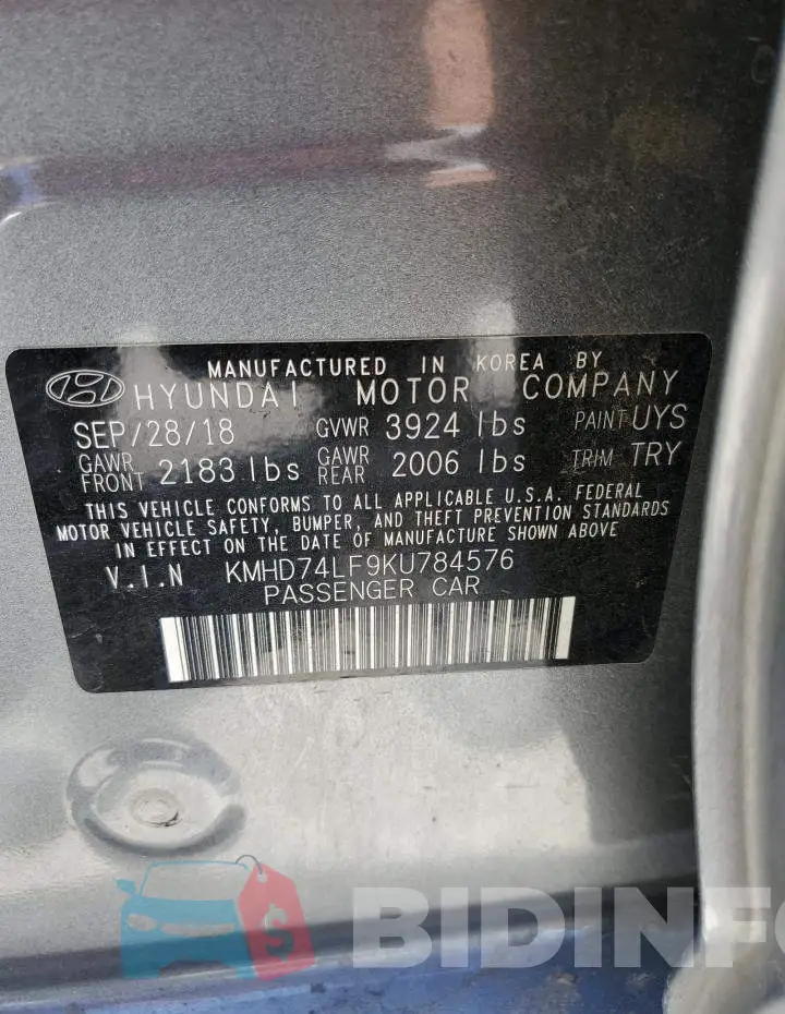 KMHD74LF9KU784576 Photo# 12