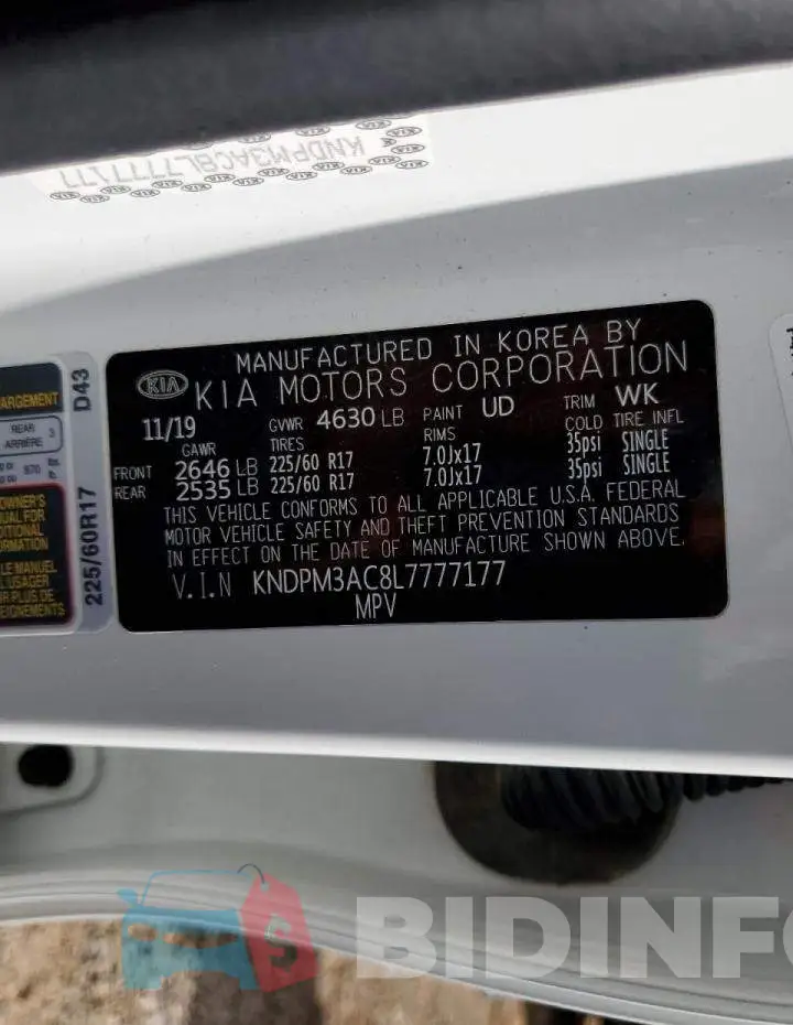 KNDPM3AC8L7777177 Photo# 13