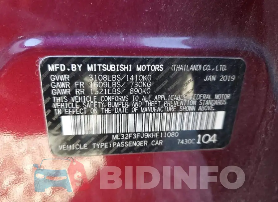 ML32F3FJ9KHF11080 Photo# 12