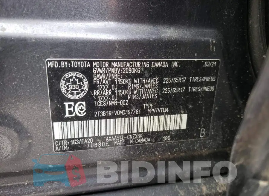2T3B1RFV0MC197784 Photo# 13