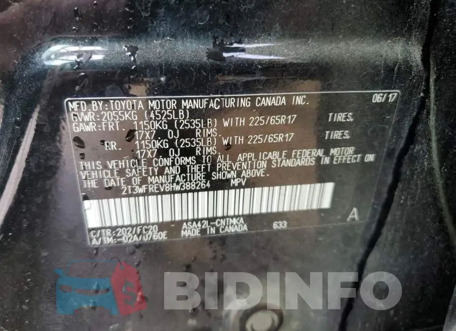 2T3WFREV8HW388264 Photo# 12