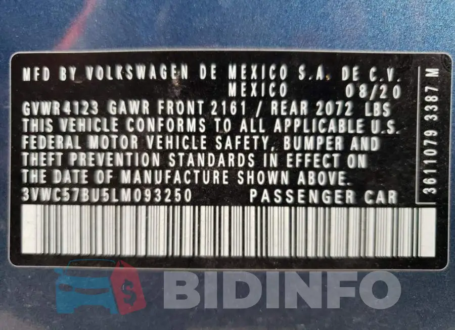3VWC57BU5LM093250 Photo# 12