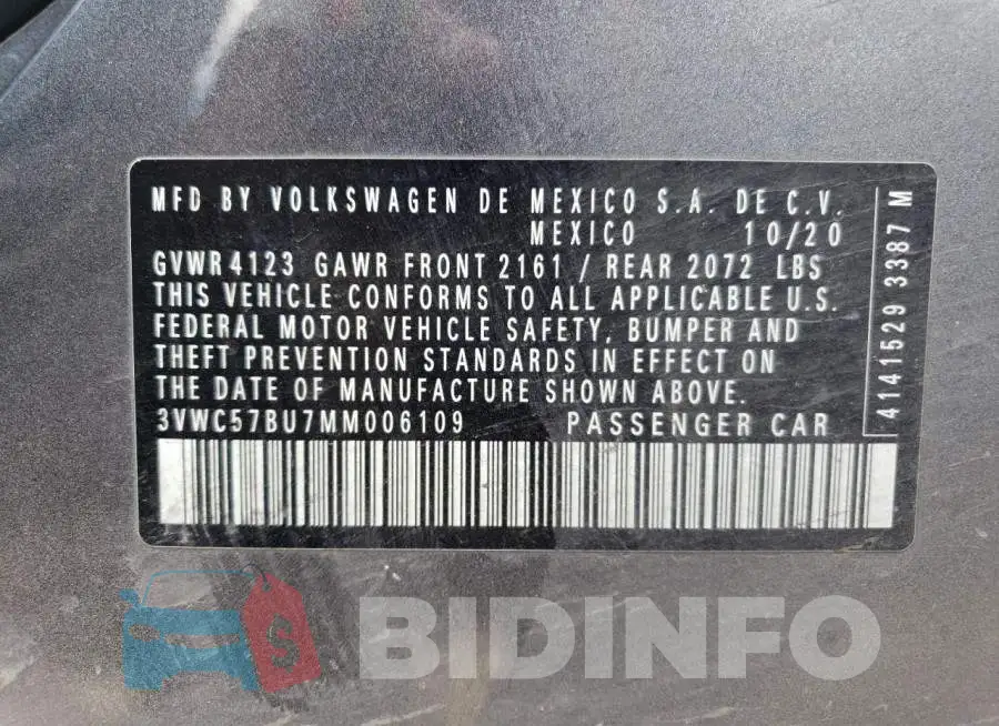 3VWC57BU7MM006109 Photo# 13