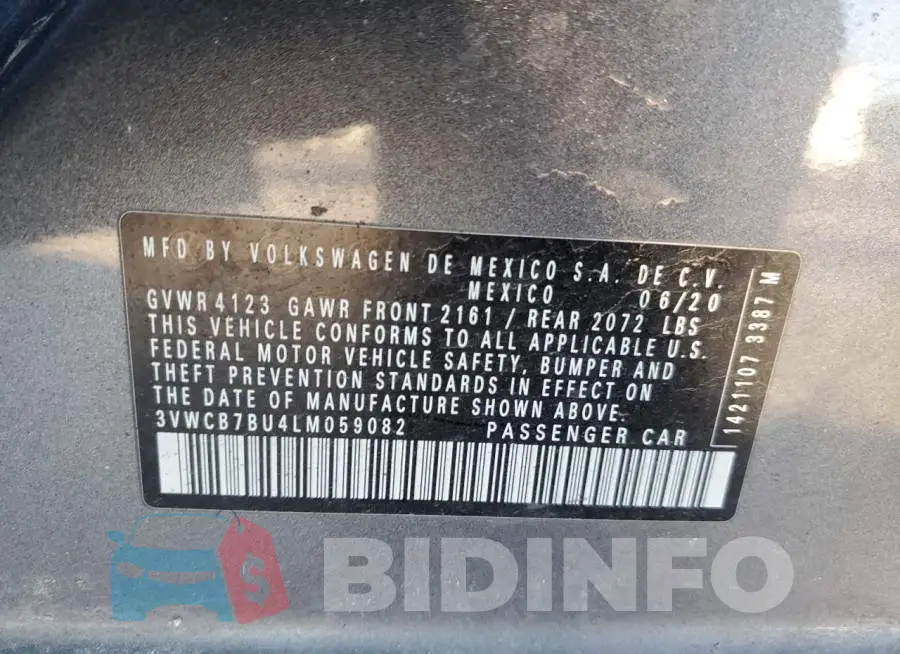 3VWCB7BU4LM059082 Photo# 12