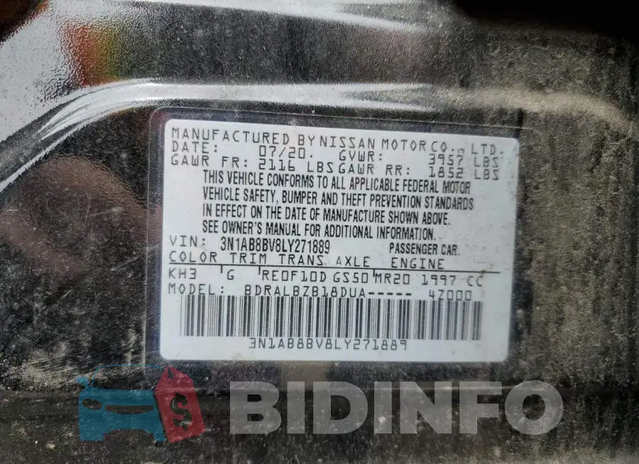 3N1AB8BV8LY271889 Photo# 12