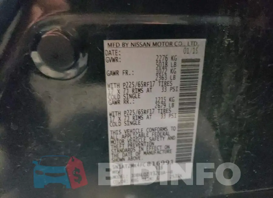 5N1AT2MK4FC816991 Photo# 13