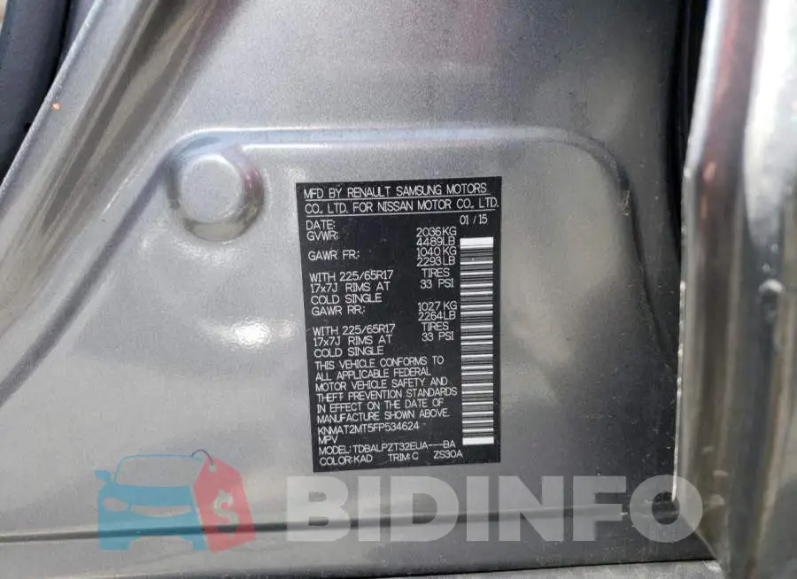 KNMAT2MT5FP534624 Photo# 12