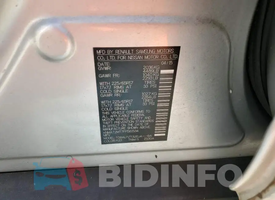 KNMAT2MT7FP561534 Photo# 13