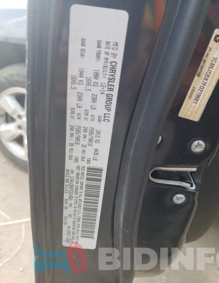 1C4NJCBA7FD219601 Photo# 12