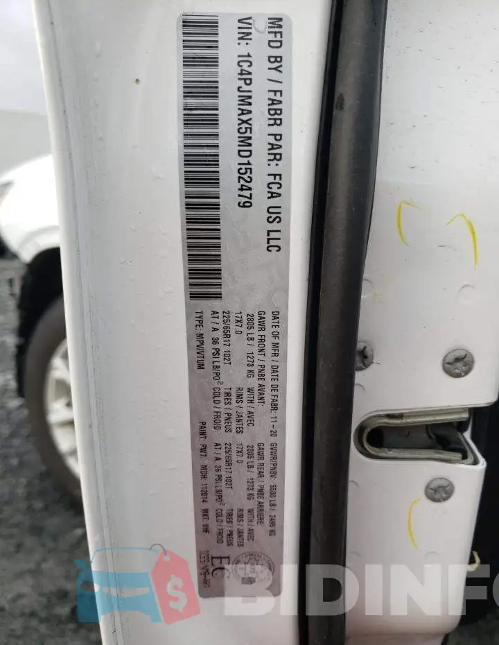 1C4PJMAX5MD152479 Photo# 13