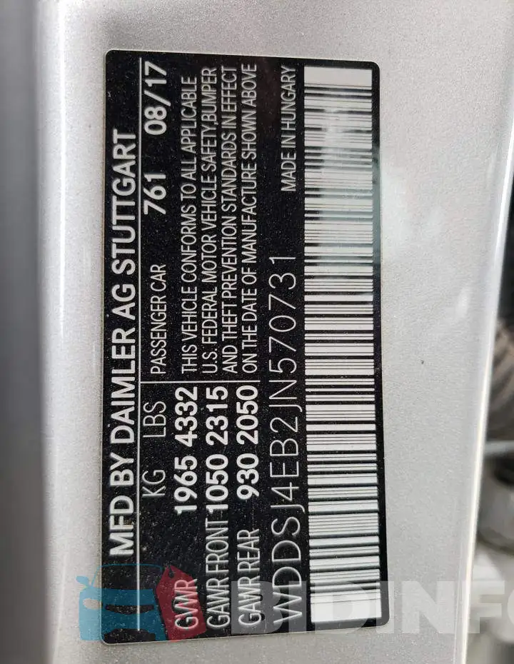 WDDSJ4EB2JN570731 Photo# 13