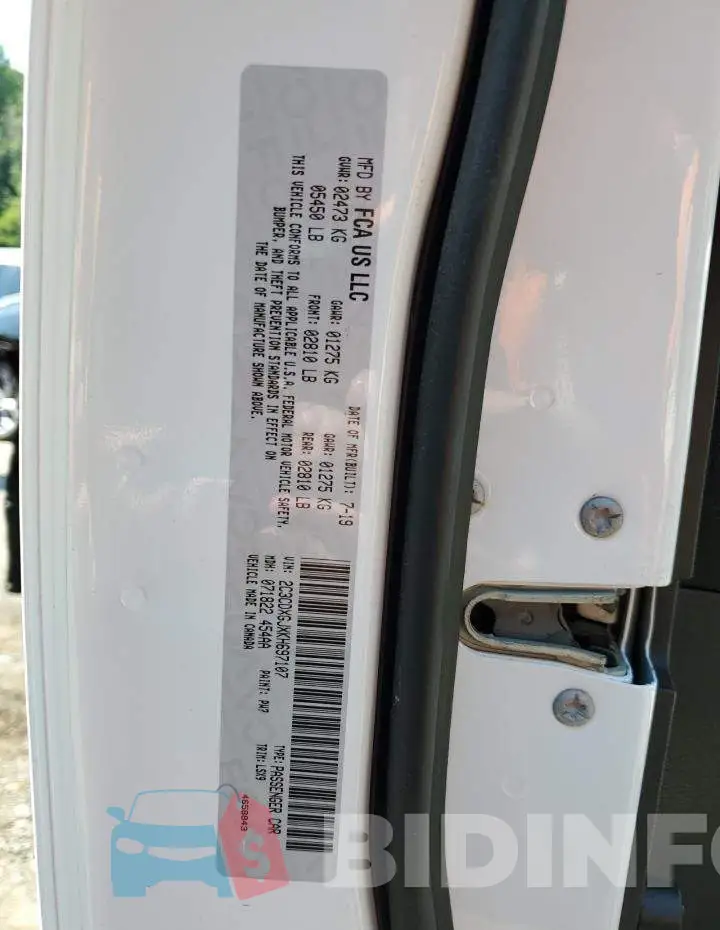 2C3CDXGJXKH697107 Photo# 12