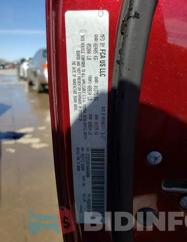 2C3CDZBTXHH640080 Photo# 12