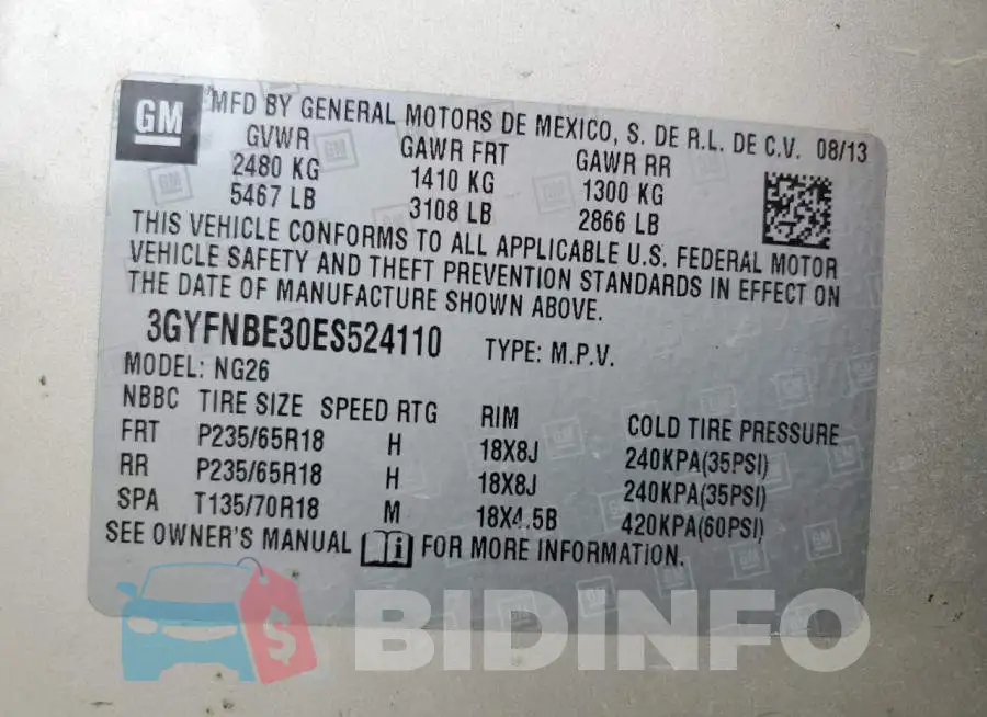 3GYFNBE30ES524110 Photo# 13