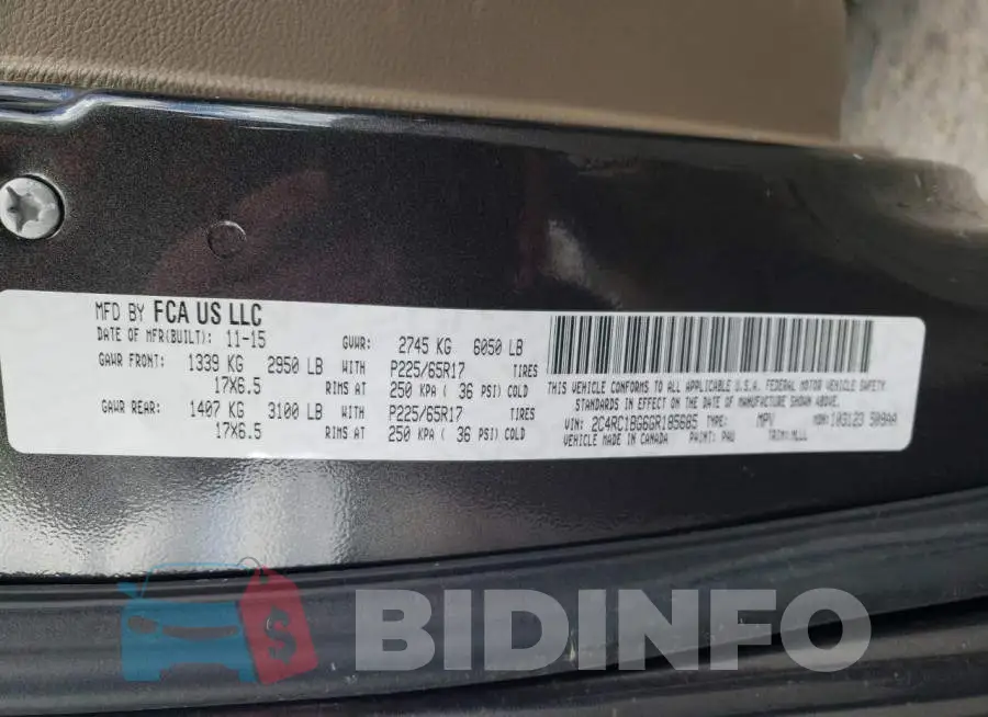2C4RC1BG6GR185685 Photo# 13