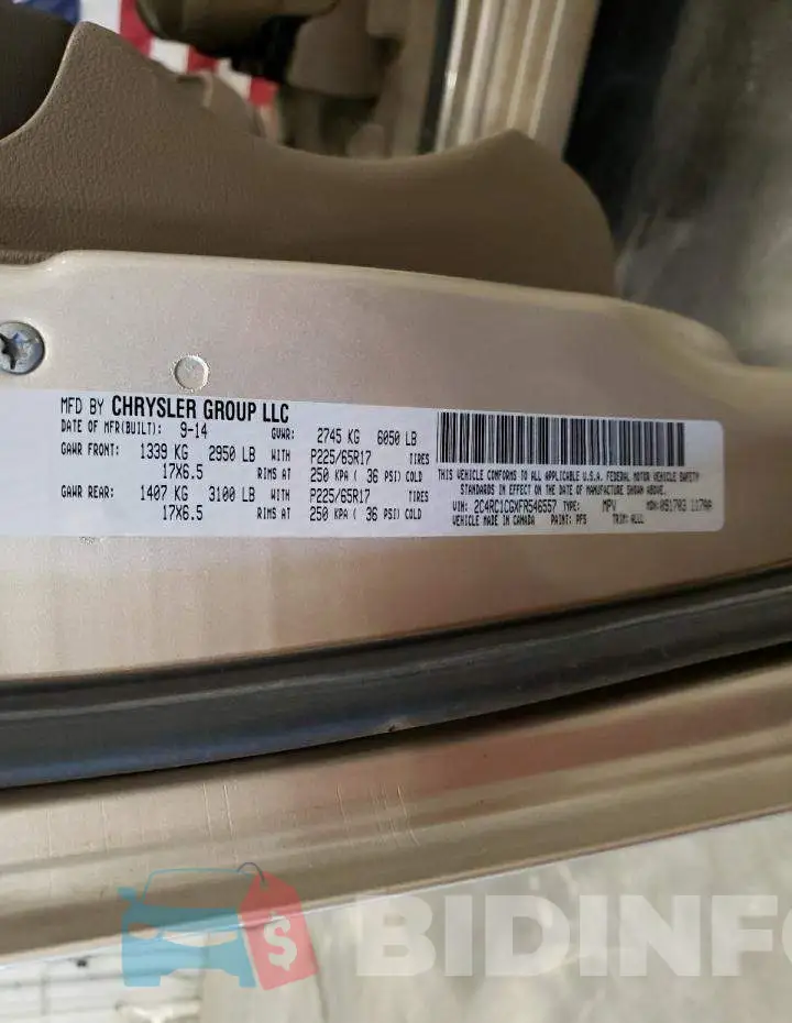 2C4RC1CGXFR546557 Photo# 13