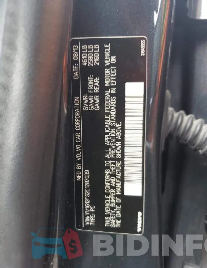 YV1612FS2E1287039 Photo# 12