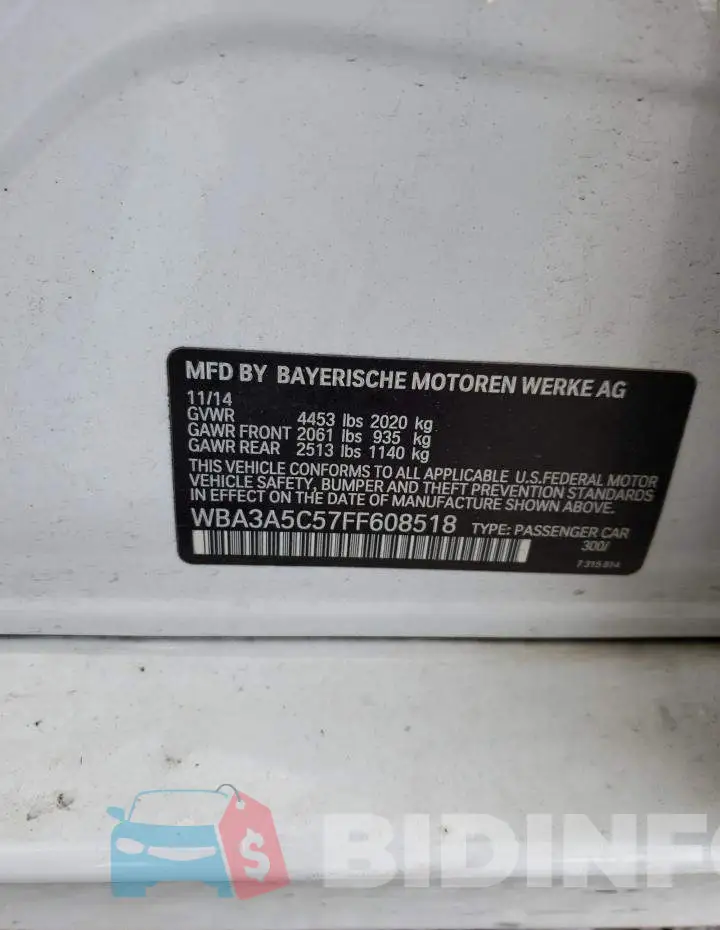WBA3A5C57FF608518 Photo# 12