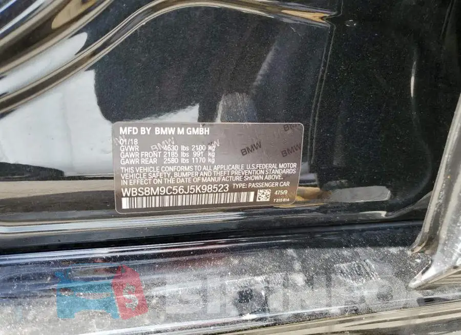WBS8M9C56J5K98523 Photo# 12