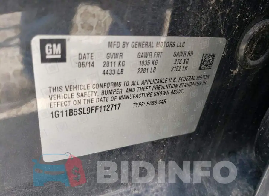 1G11B5SL9FF112717 Photo# 12