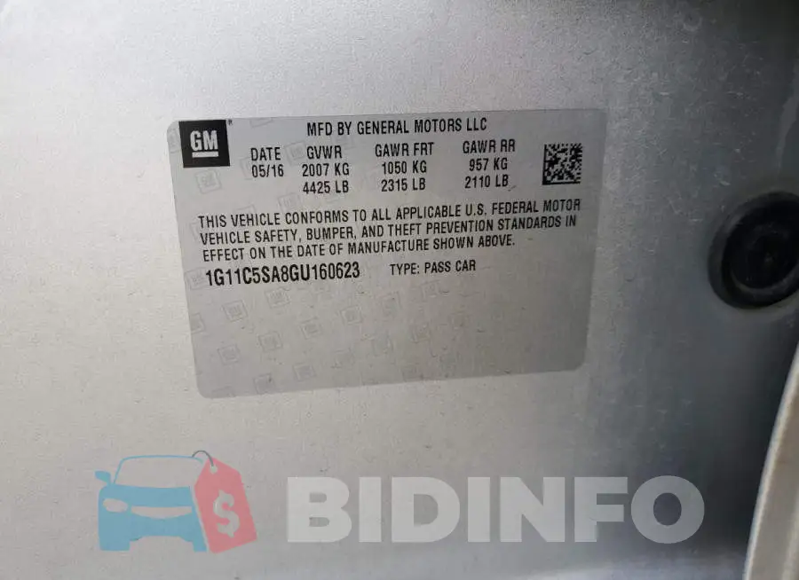 1G11C5SA8GU160623 Photo# 12