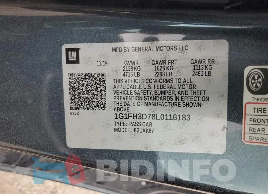 1G1FH3D78L0116183 Photo# 12