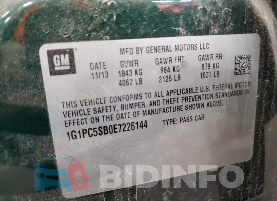 1G1PC5SB0E7226144 Photo# 13