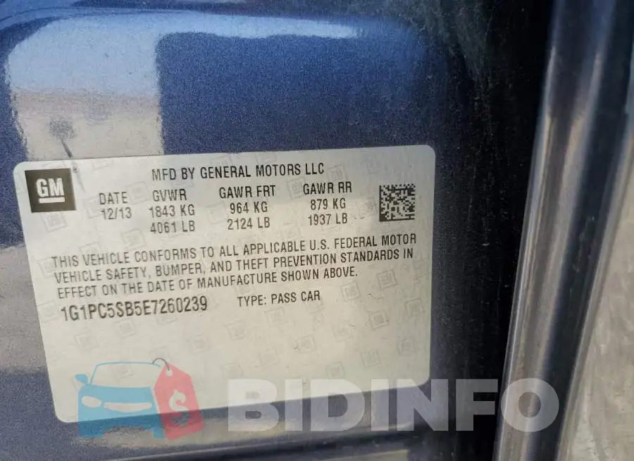 1G1PC5SB5E7260239 Photo# 12