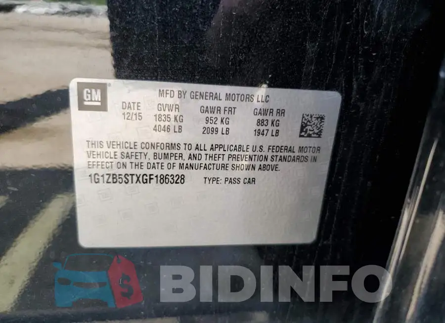 1G1ZB5STXGF186328 Photo# 12
