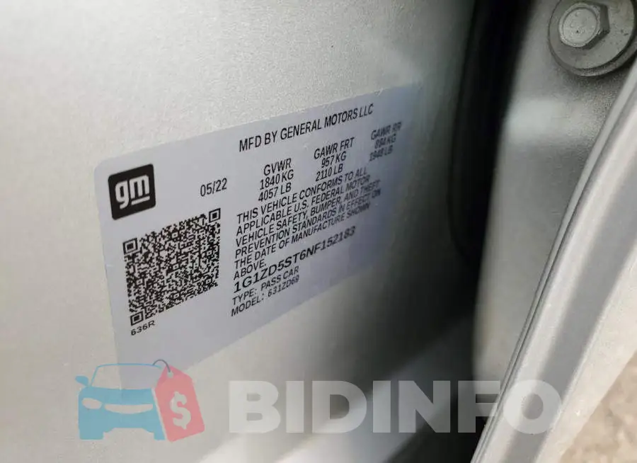 1G1ZD5ST6NF152183 Photo# 12