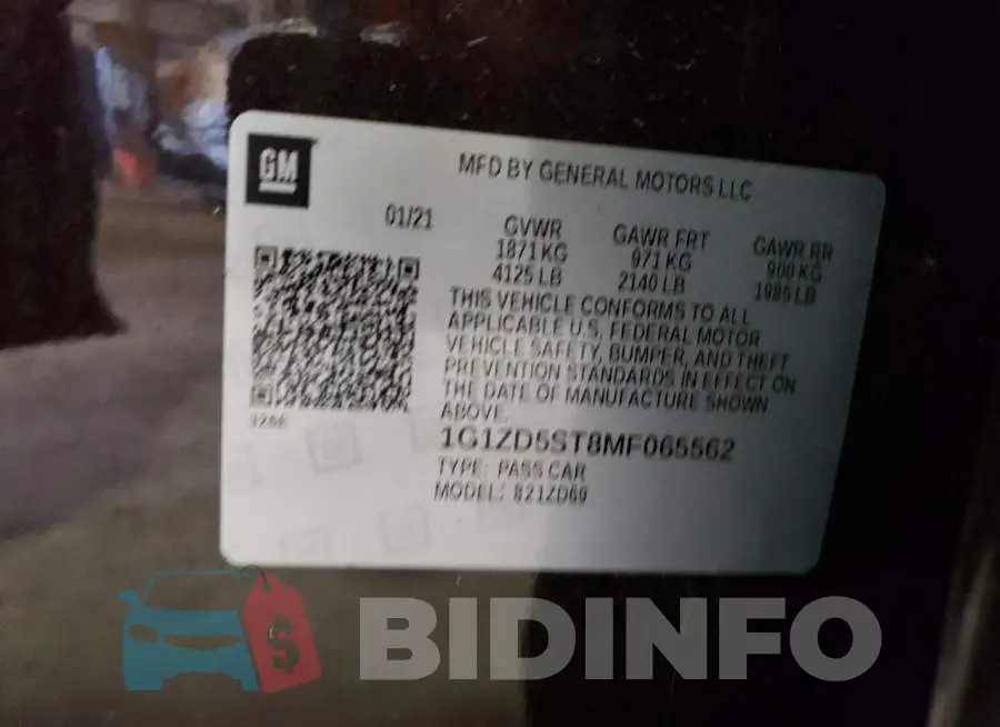 1G1ZD5ST8MF065562 Photo# 13