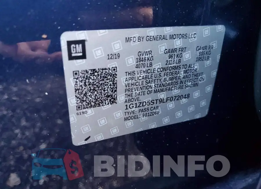 1G1ZD5ST9LF072048 Photo# 13