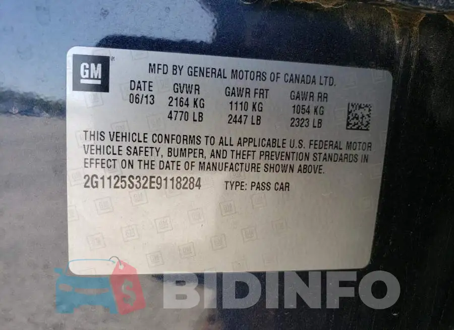 2G1125S32E9118284 Photo# 12