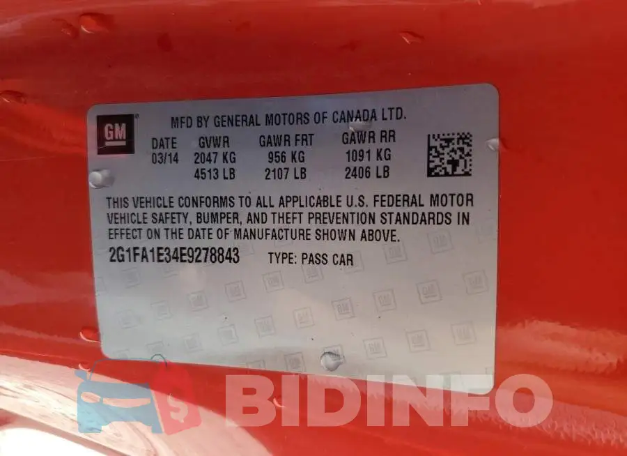 2G1FA1E34E9278843 Photo# 13